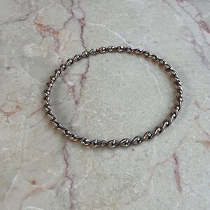 Twisted Silver Bracelet